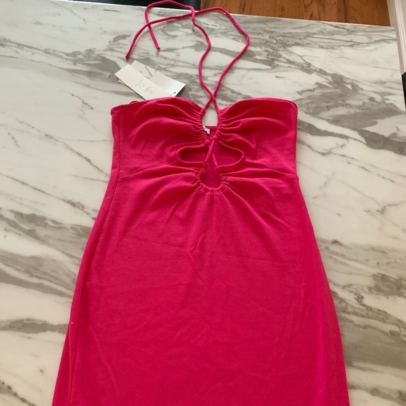 NWT Zara Pink Cut Out Dress - Picture 2 of 4